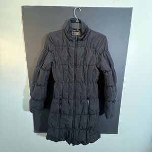 Stylish Women's Gray Puffer Coat